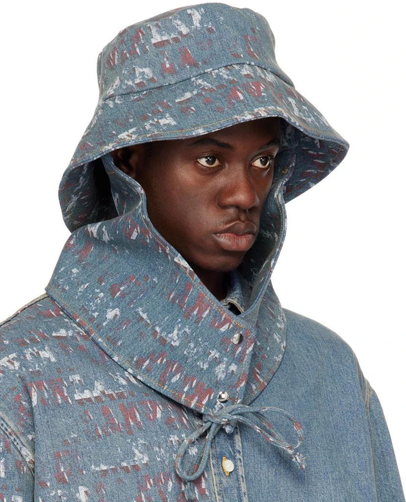 Lanvin Blue Future Edition Denim Fisherman Bucket Hat 2