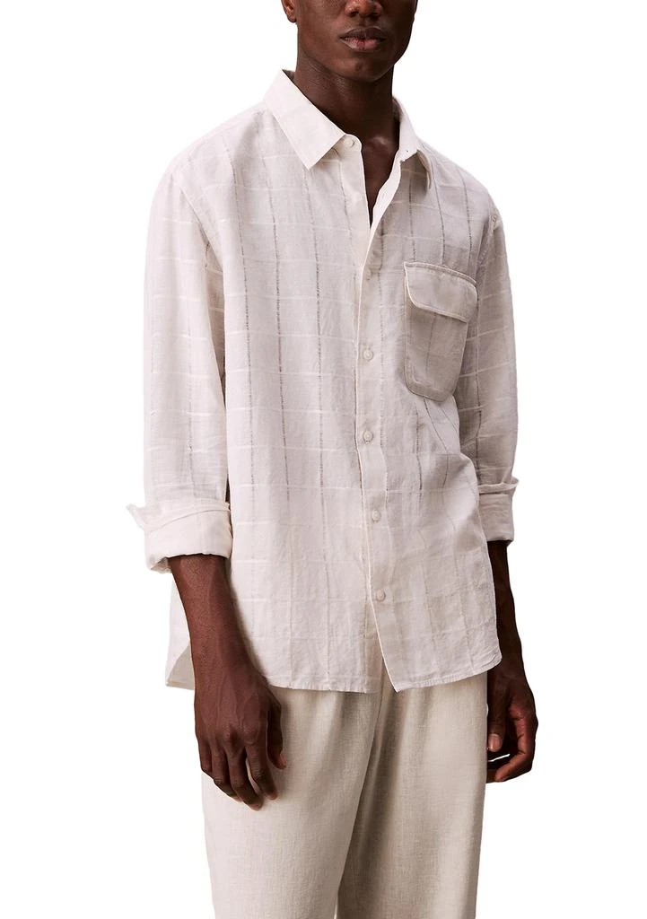 Calvin Klein Men's Classic-Fit Non-Iron Performance Herringbone Dress Shirt  - Shirts - Free Shipping - BeyondStyle