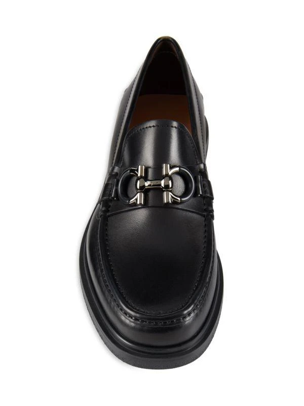 Salvatore Ferragamo Venice Leather Bit Loafers 5