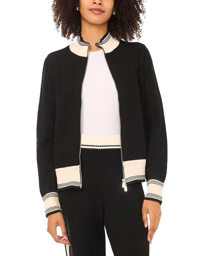 Vince Camuto Contrast Trim Track Jacket 1