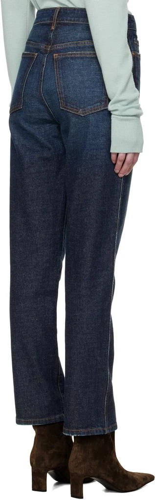 Khaite Navy Abigail Stretch Jeans 3
