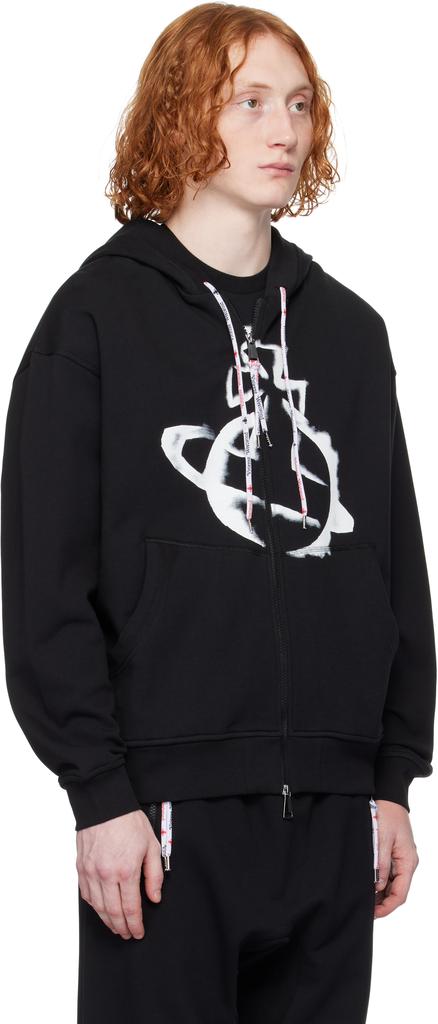 Black Stencil Orb Rugged Zip Hoodie – On Sale Now with Up to 67