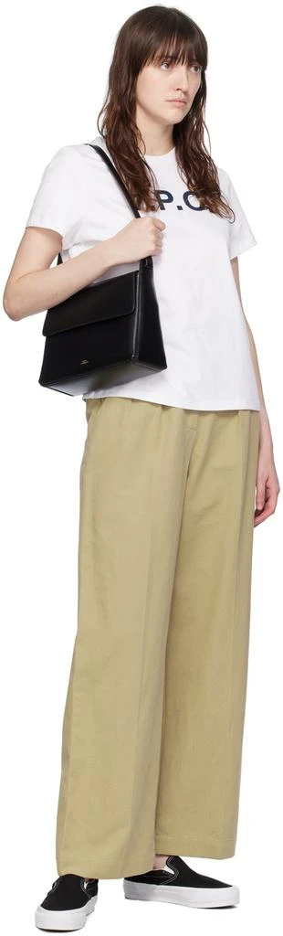 A.P.C. Black Virginie Flap Bag 4