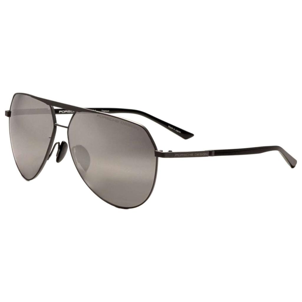 Porsche Design Porsche Design Men's Grey Geometric Polarized Sunglasses