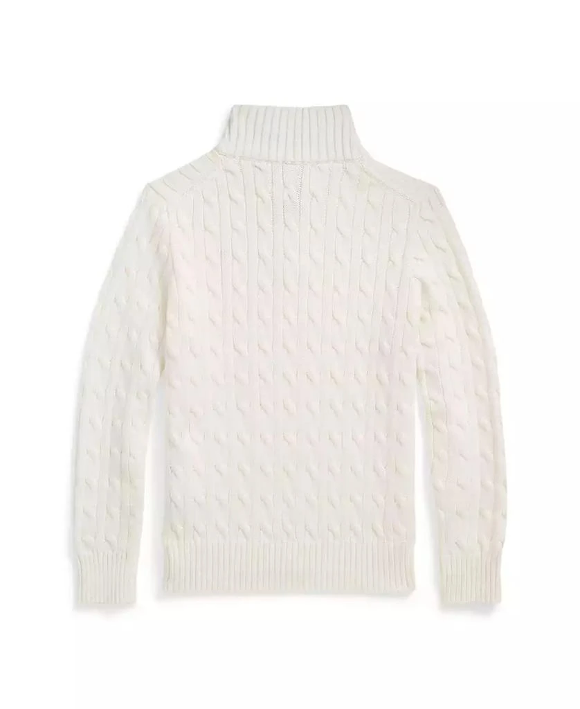 Ralph Lauren Big Boys Cable-Knit Cotton Quarter-Zip Sweater 2