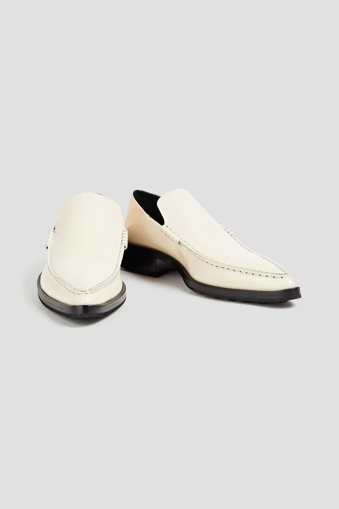 Jil Sander Glossed-leather collapsible-heel loafers 2