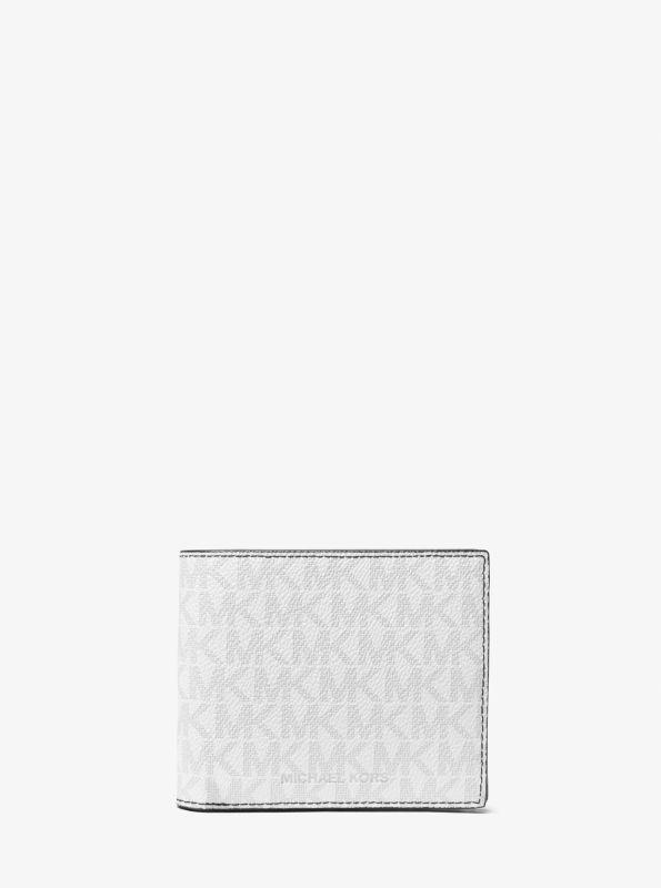 michael_kors Greyson Logo Billfold Wallet With Coin Pocket