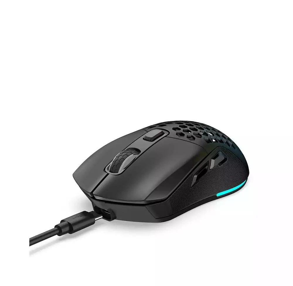 risokeys Dual-Mode Wireless Gaming Mouse, 2.4G + Bluetooth 5.1, 6 Adjustable DPI 800-4800, RGB Backlit 3