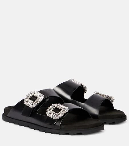 Roger Vivier Slidy Viv' leather sandals 1