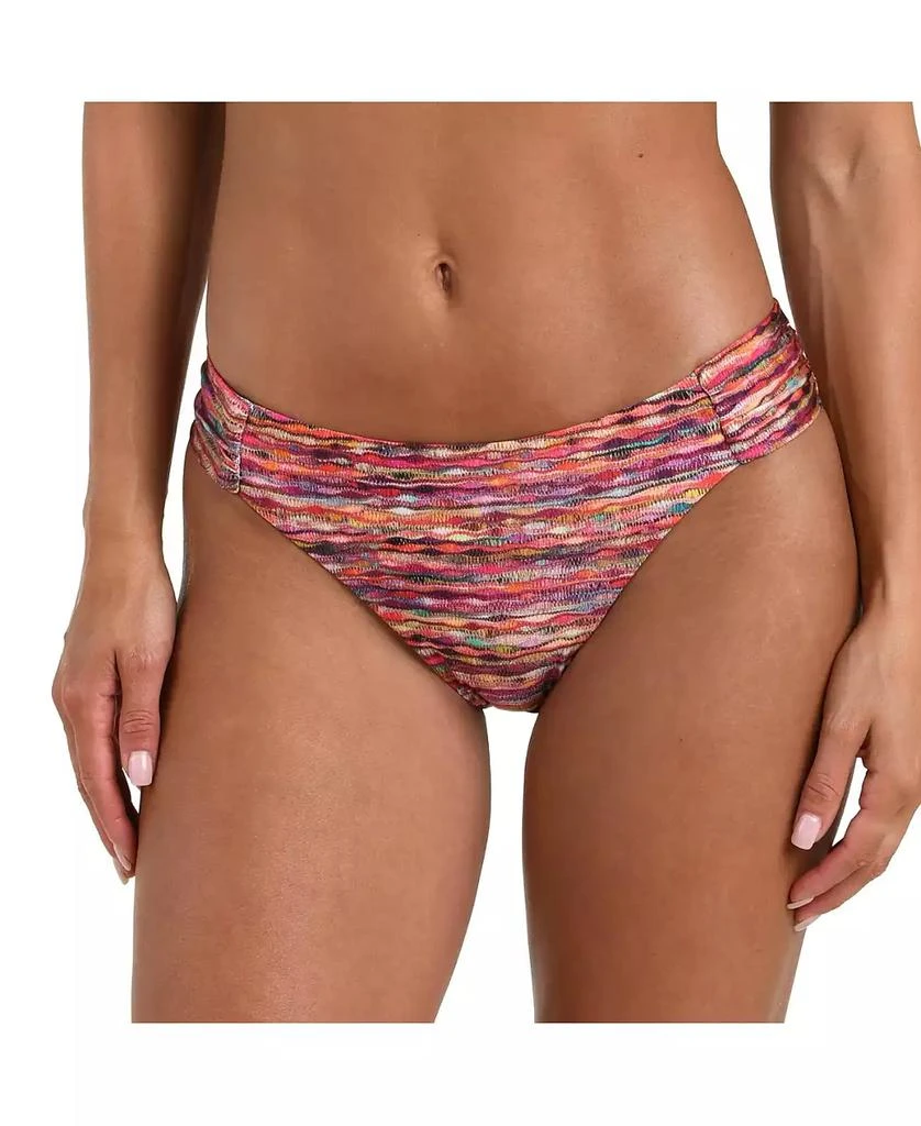 Sunshine 79 Women's Shimmer Ripple Side Shirred Hipster Bottom 1
