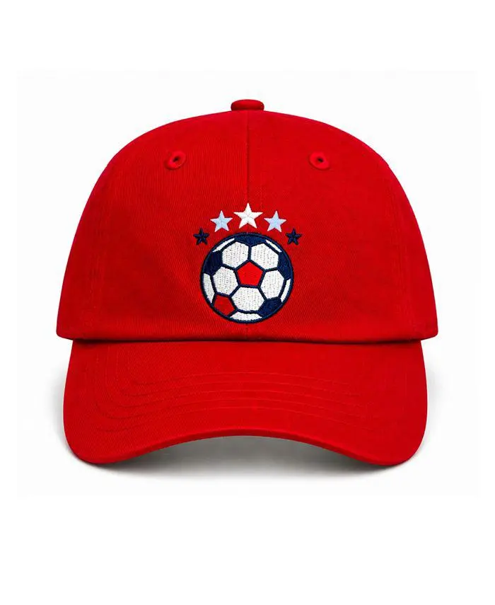 Bits & Bows Unisex USA Soccer Baseball Hat