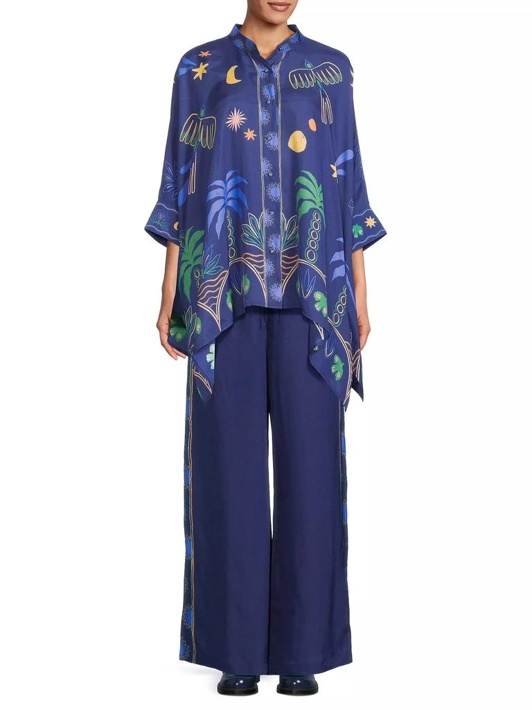 Johnny Was Frankie Easy Silk Pants 2