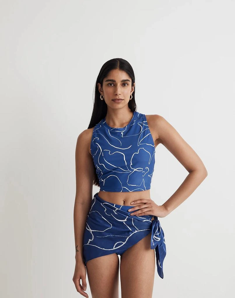 Madewell Tank Rashguard Crop Top 1