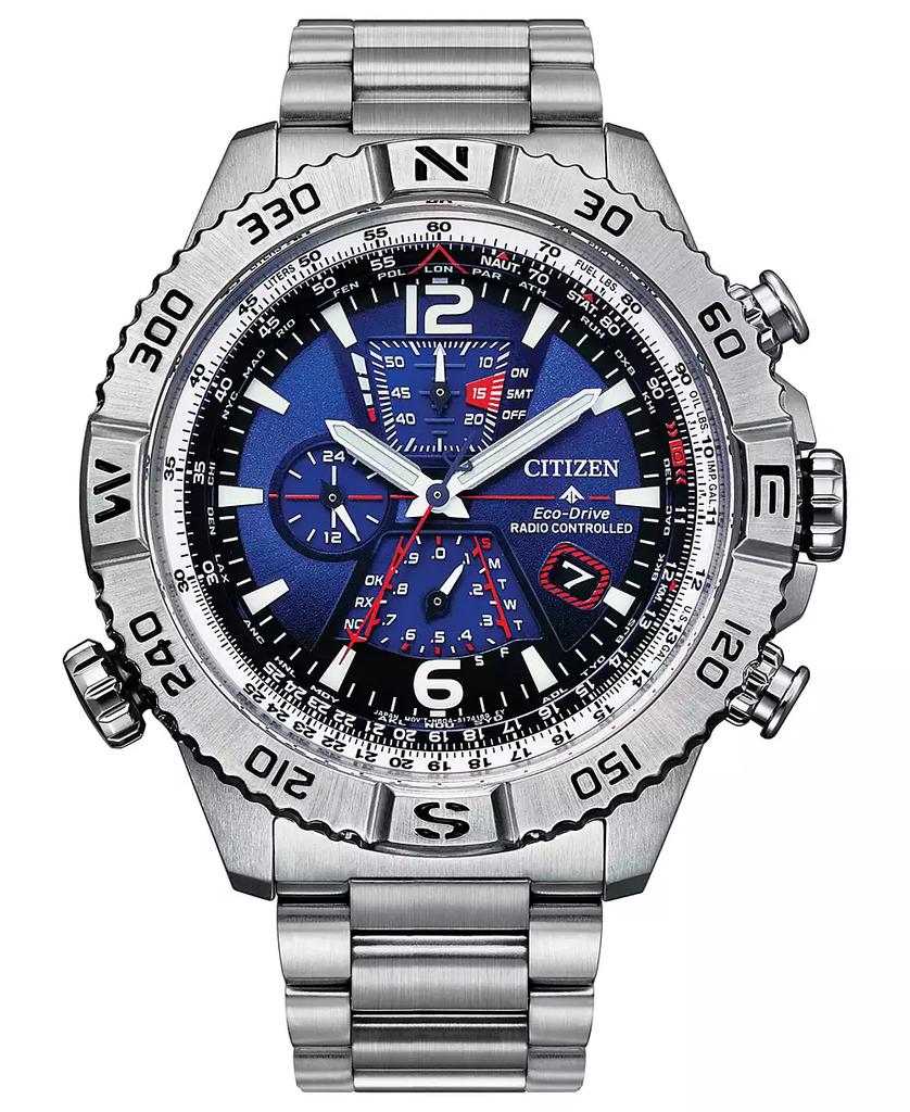 Citizen Men's Chronograph Promaster Navihawk Stainless Steel Bracelet Watch 48mm