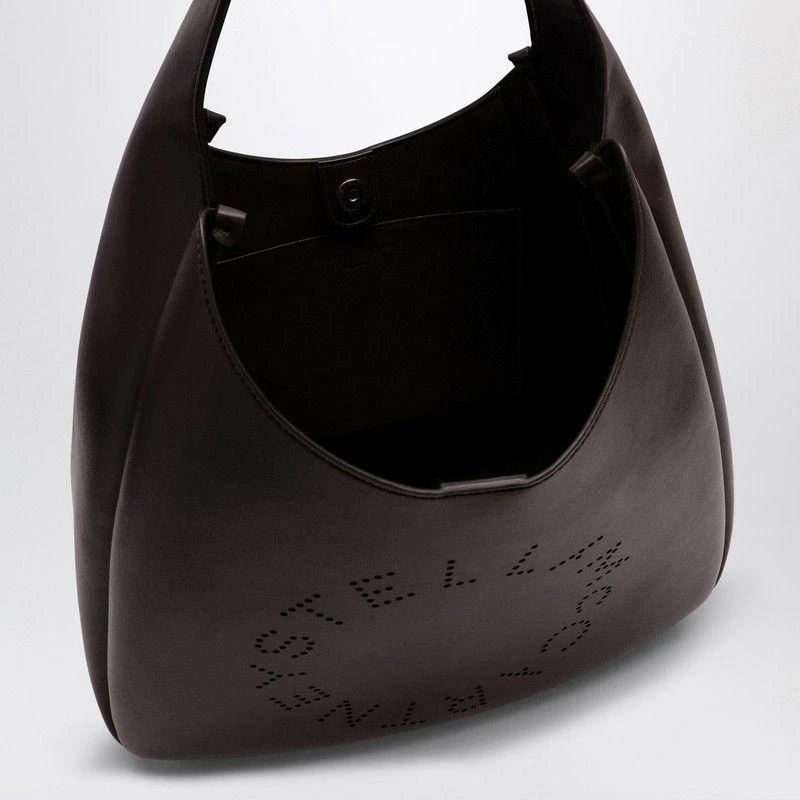 Stella McCartney Stella Mccartney Black Hobo Bag With Logo 4