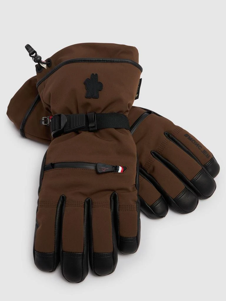 MONCLER GRENOBLE Logo Padded Tech Ski Gloves 1