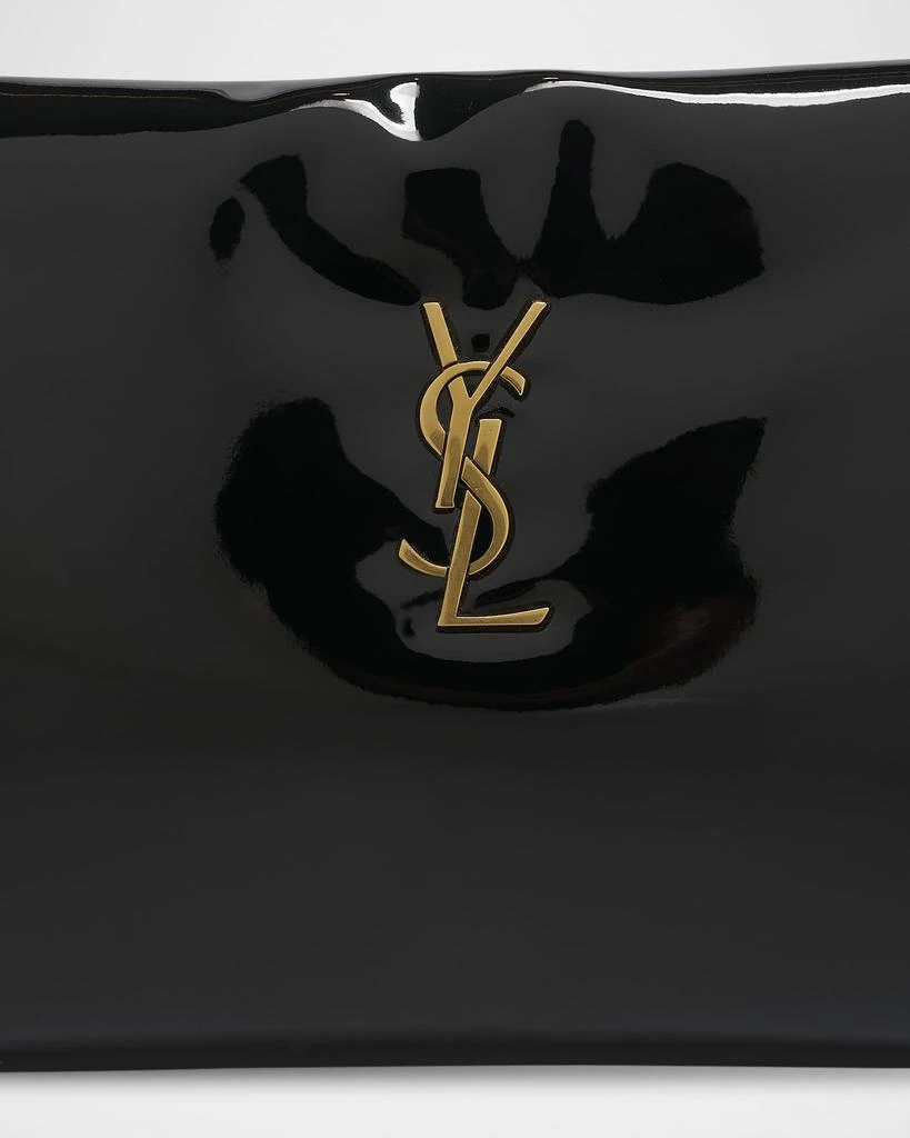 Yves Saint Laurent Calypso YSL Long Clutch Bag in Patent Polyurethane 7