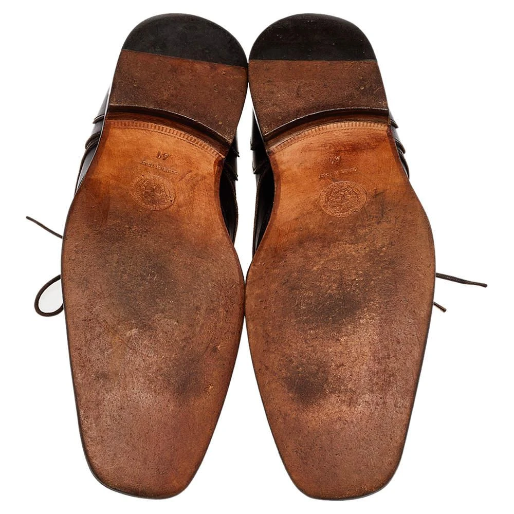 Versace Versace Brown Leather Lace Up Derby Size 41 6