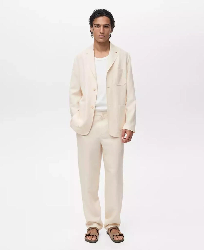 Mango Men's Linen Lyocell Suit Pants 2