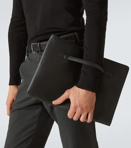 Loro Piana Extra A4 leather pouch 3