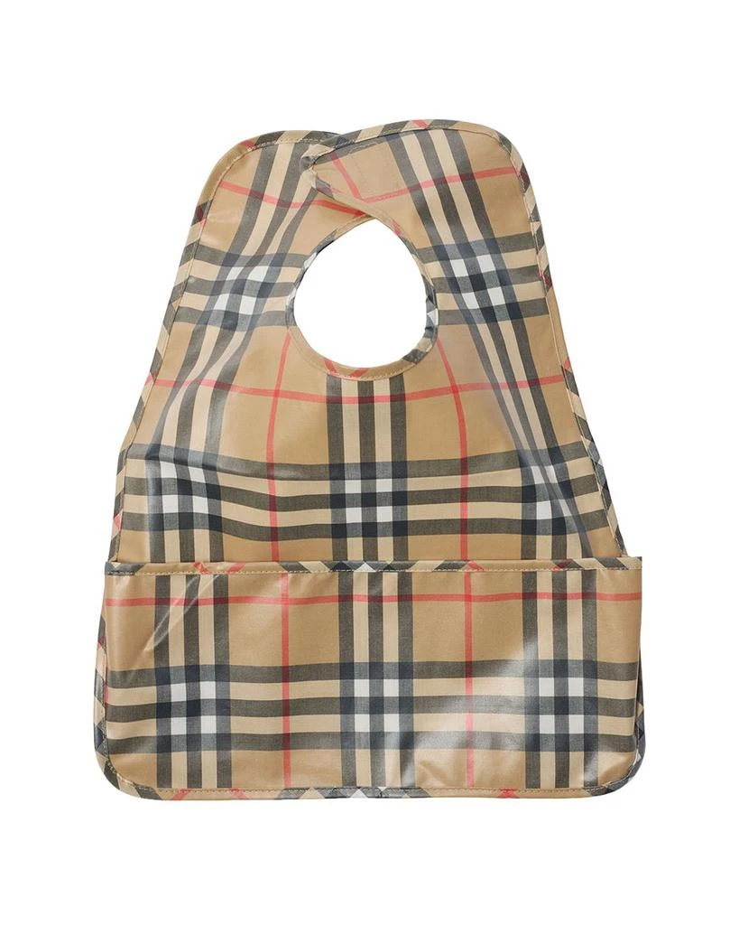 Burberry Unisex Wesley Check Coated Cotton Bib - Baby 3