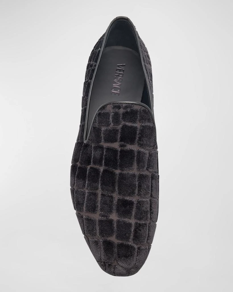Versace Men's Croc-Stamped Loafers 6
