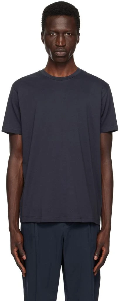 Sunspel Navy Riviera Midweight T-Shirt 1