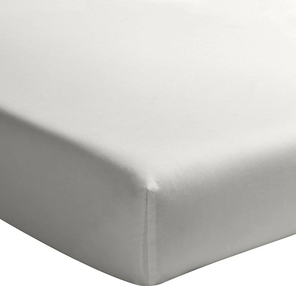 Baton Rouge Drap Housse - 100% Percale De Coton Lavé 80 Fils - Gris Perle 1