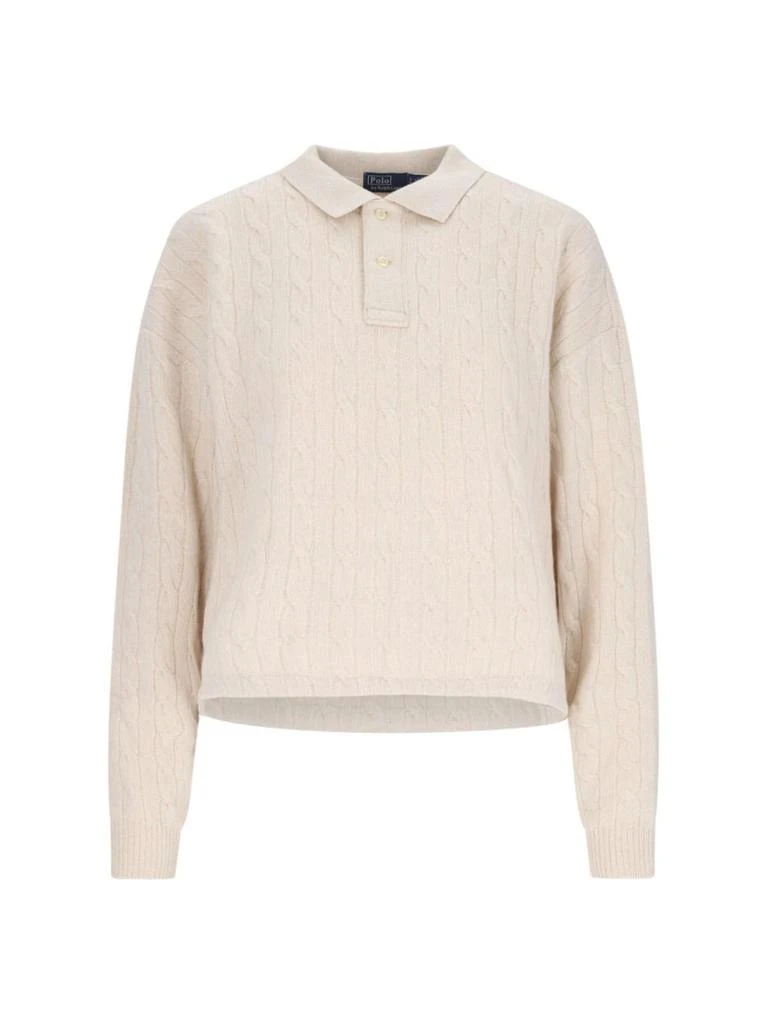 Ralph Lauren Braided Knit Polo Shirt 2