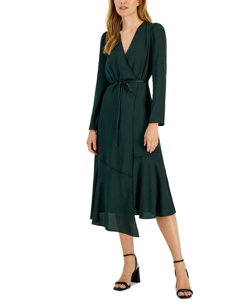 INC International Womens Belted Midi Wrap Dress 4