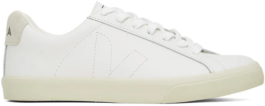 Veja White Esplar Leather Sneakers 1