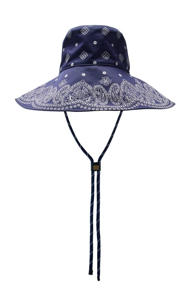 Miu Miu Miu Miu - Bandana-Print Bucket Hat - Blue - M - Moda Operandi 1