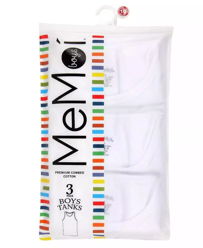 Memoi 3 Pairs Boy
s Boy’s Sleeveless Cotton Tank Toddler|Child 2