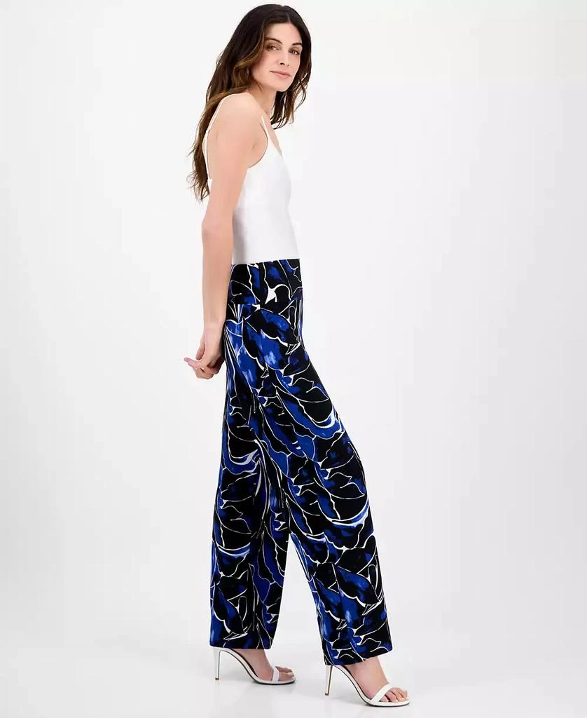 Anne Klein Petite High-Rise Pull-On Wide-Leg Pants 2