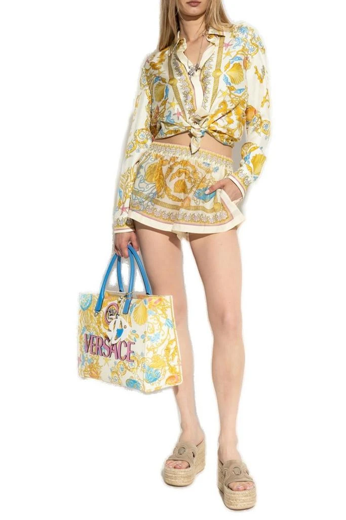 Versace Versace Barocco Printed Long-Sleeved Shirt 4