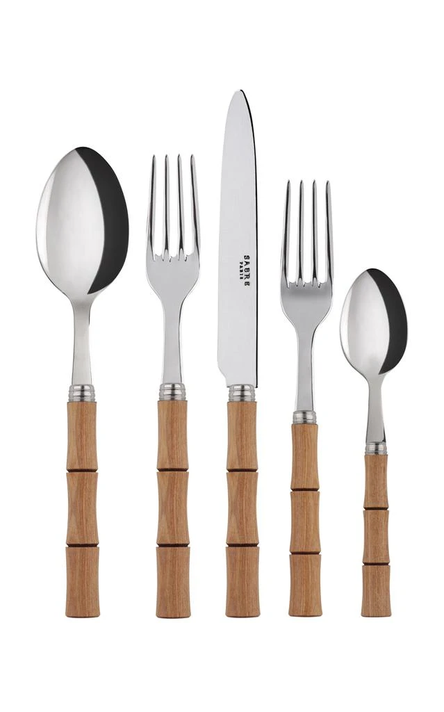 Sabre Sabre - Bamboo Five-Piece Silverware Set - Brown - Moda Operandi