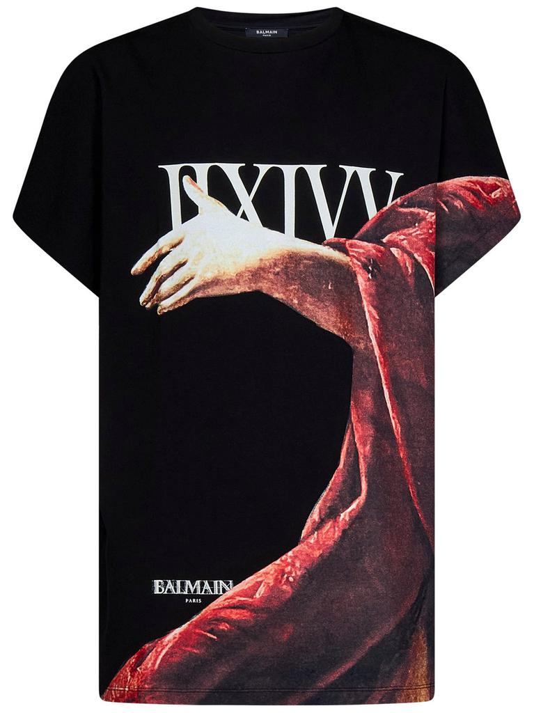 Balmain Balmain Graphic-Printed Crewneck T-Shirt