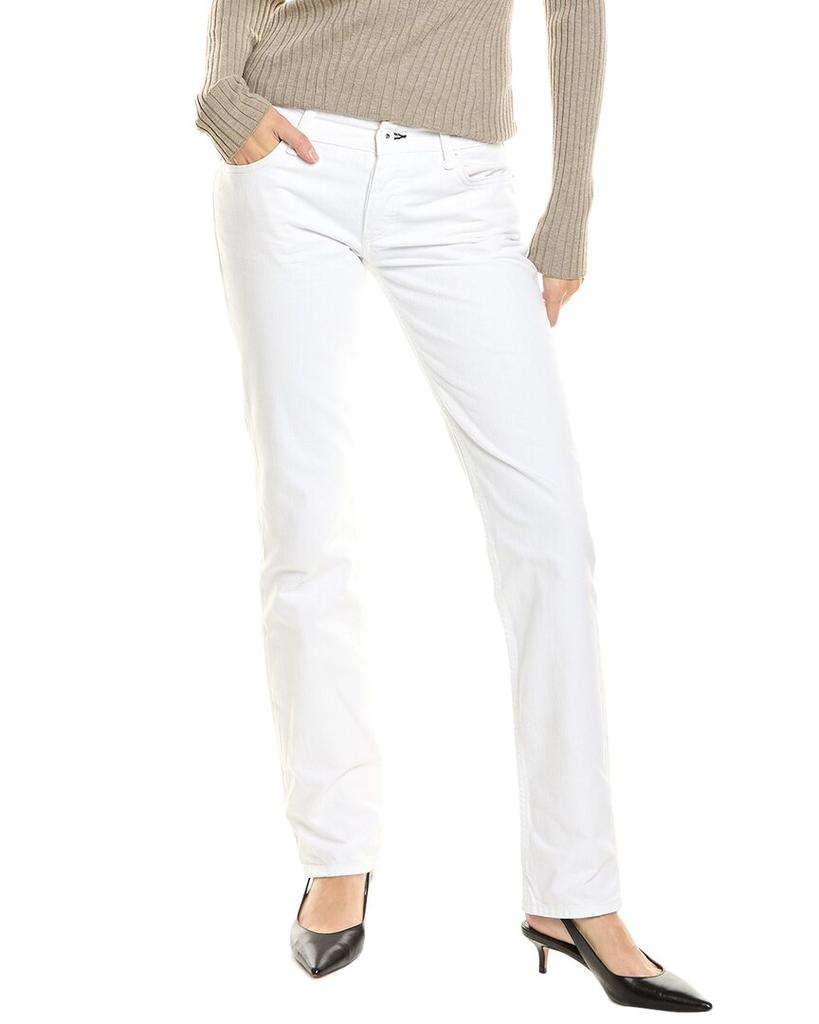 Rag & Bone Piper Bright White Low-Rise Straight Jean