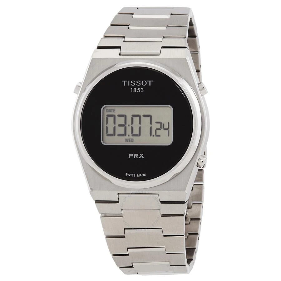 Tissot PRX Quartz Digital Black Dial Men's Watch T1374631105000 1