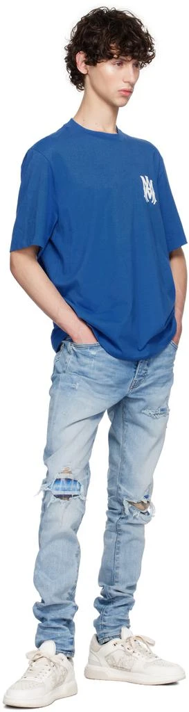 AMIRI Blue MA Core Logo T-Shirt 4