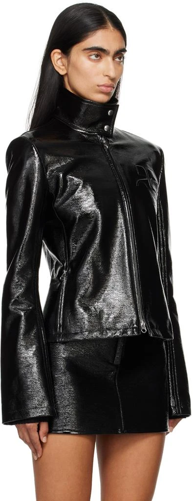 Courrèges Black Embossed-Logo Jacket 2