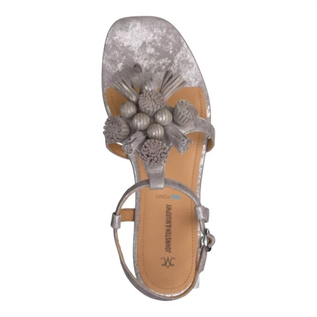 Johnston 
Murphy Johnston 
Murphy - Women
s Lilly Tassel Thong Sandal 3