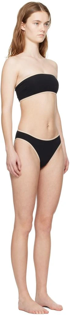 Totême Black Stripe Edge Bikini Top 2