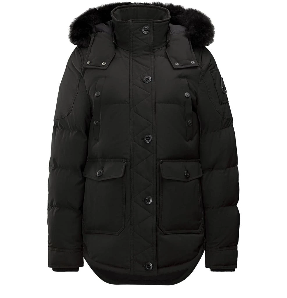 MOOSE KNUCKLES Onyx anguille puffer jacket shearling 1
