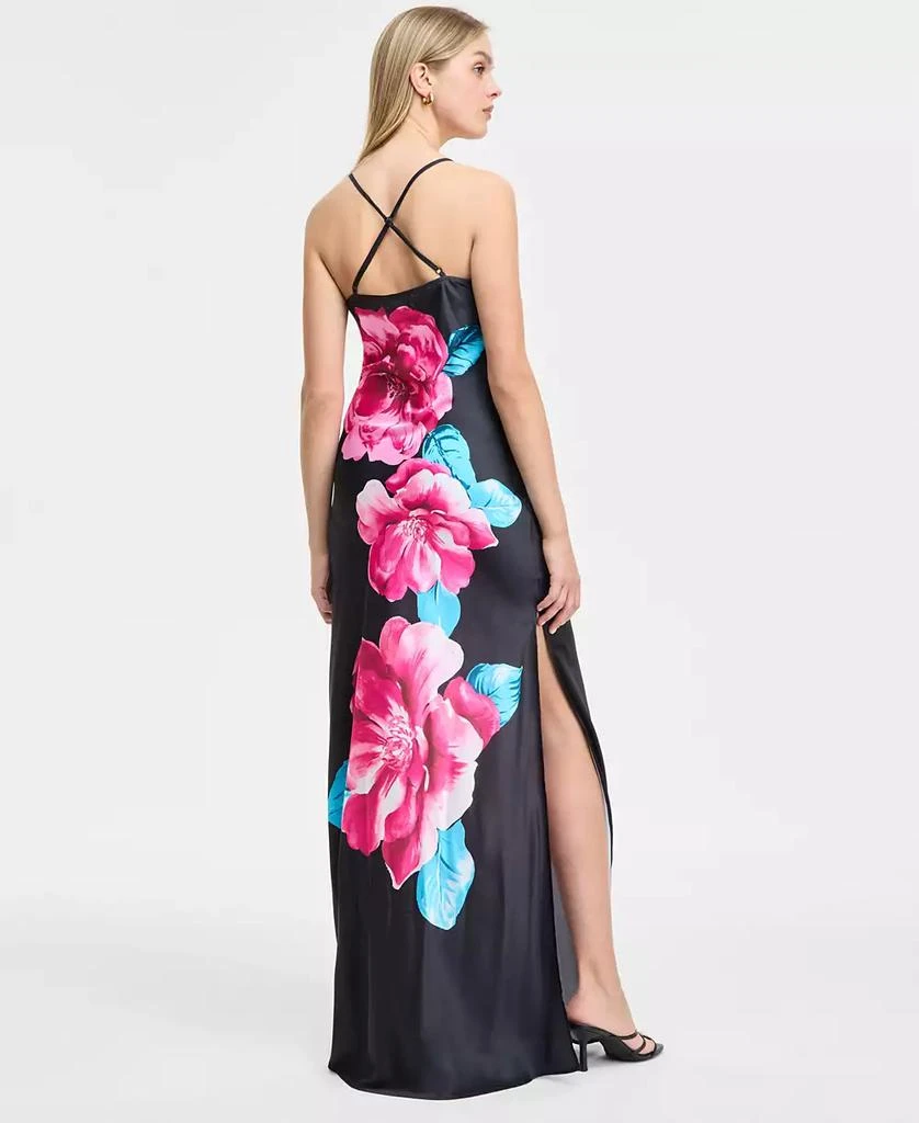 KATIA RAE Juniors' Floral Print Sleeveless Column Gown, Created for Macy's 2