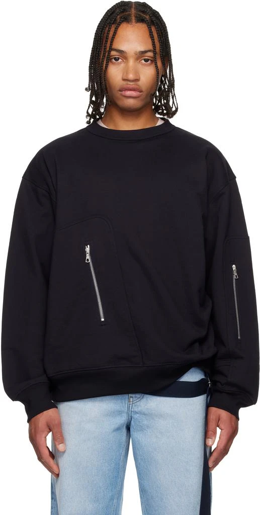 Dries Van Noten Navy Strap Sweatshirt 1