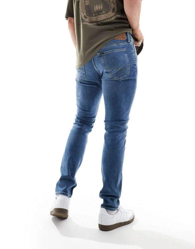 LEE Lee Luke slim tapered fit jeans in highland mid wash 4
