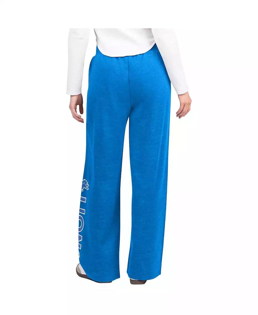 G-III 4Her by Carl Banks Women's Blue Detroit Lions Field Wide Leg Sweatpants