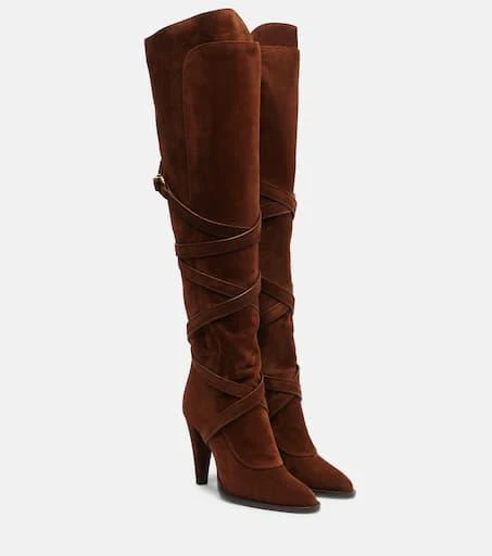 Yves Saint Laurent Suede knee-high boots 1