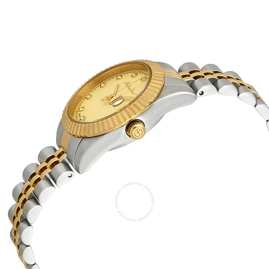 Mathey-Tissot Mathey III Quartz Crystal Gold Dial Ladies Watch D810BDI 2